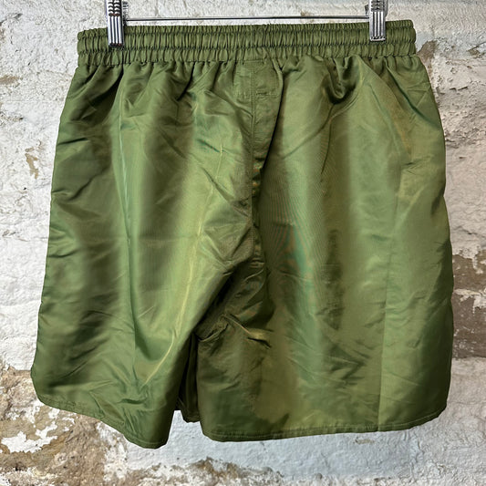 Saint Vanity Green Nylon Shorts