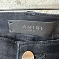 Amiri MX1 Red Tie Dye Black Denim Jeans Sz 34