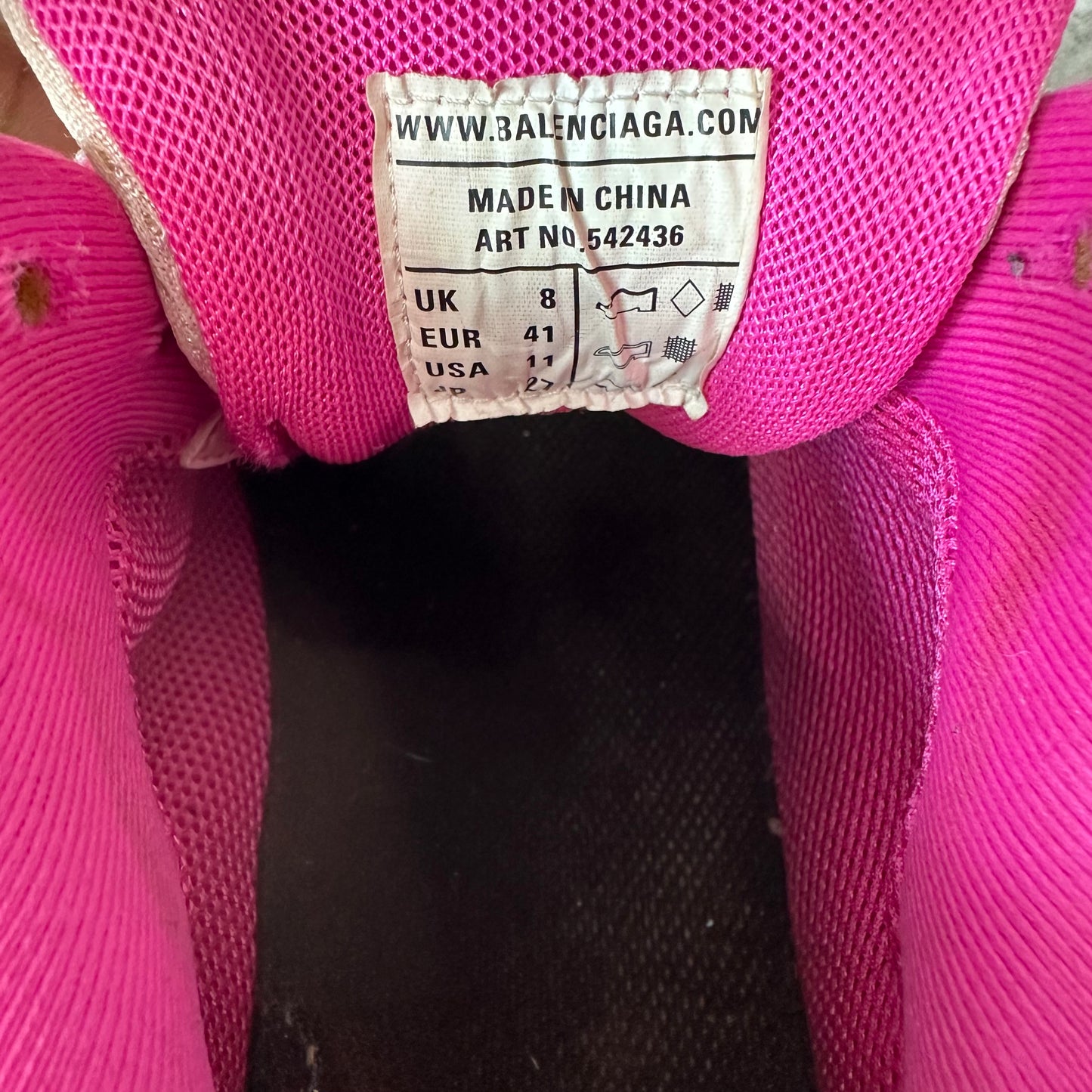 Balenciaga Track Runner Pink Cream Sneaker Sz 8 (41)