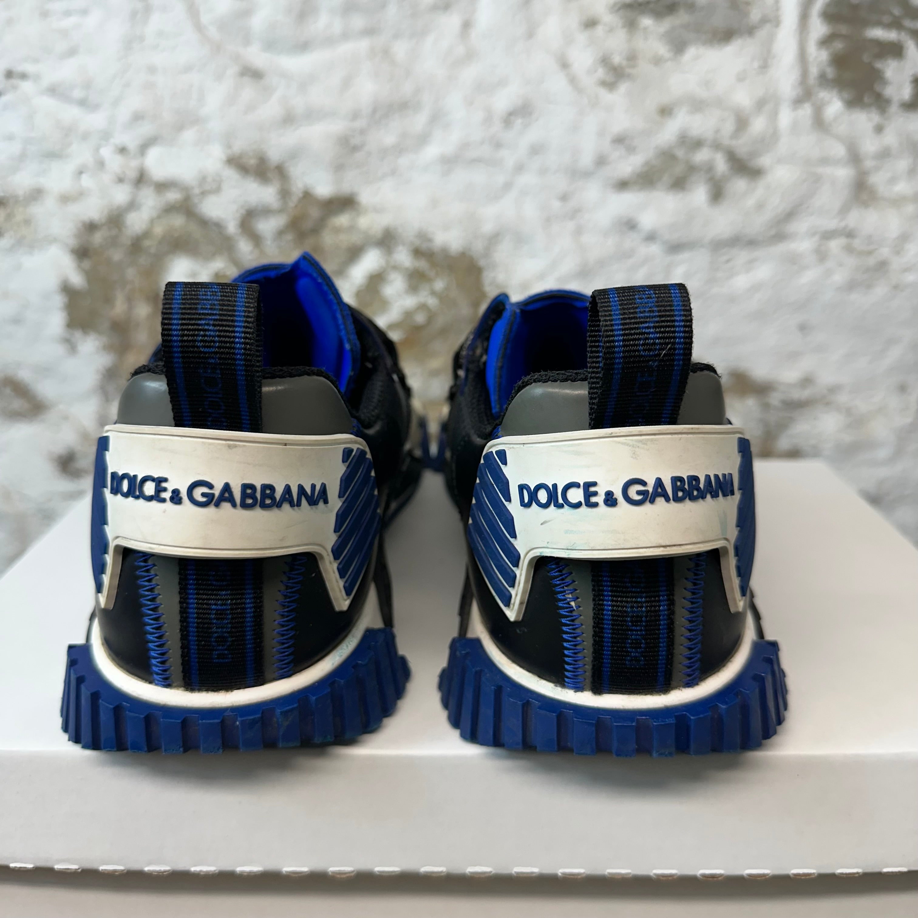 Dolce Gabbana NS1 Black White Blue Sz 10 (43) – The Gallery Online