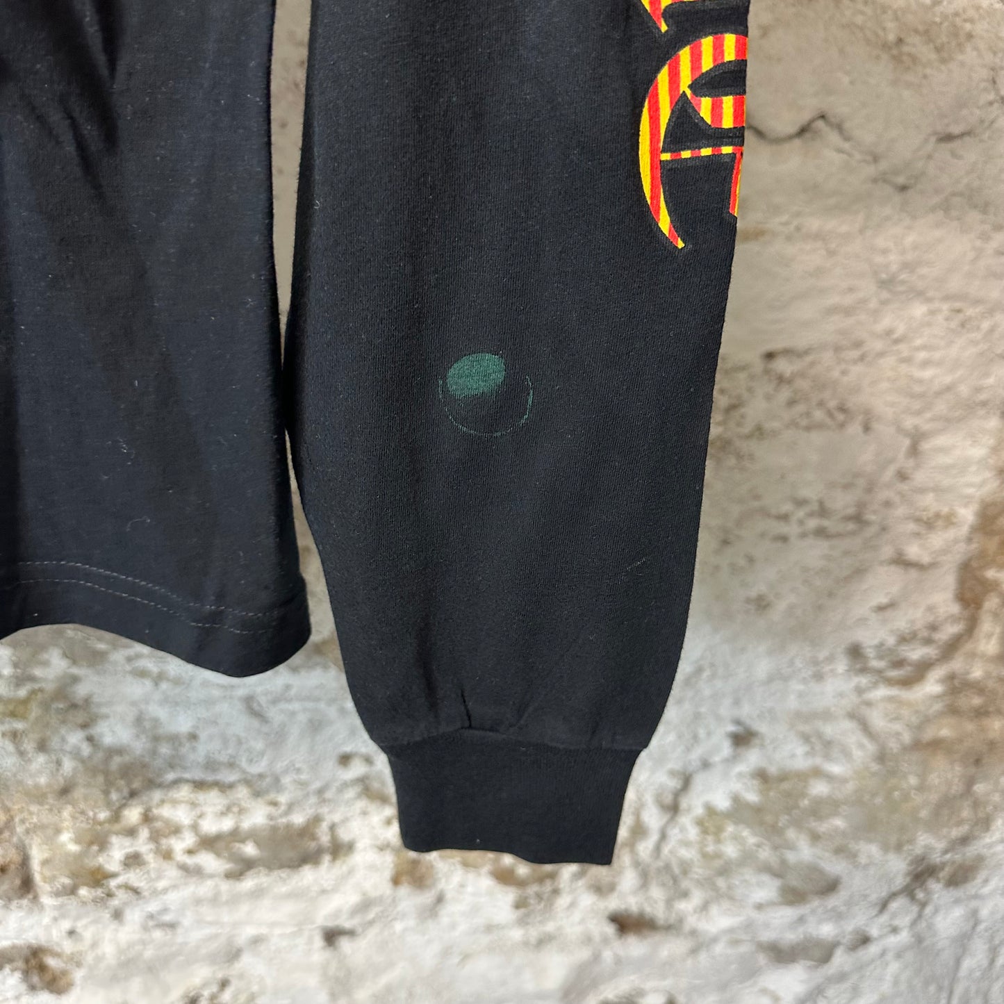 Chrome Hearts Orange Dagger L/s Black Sz XS (Stains)