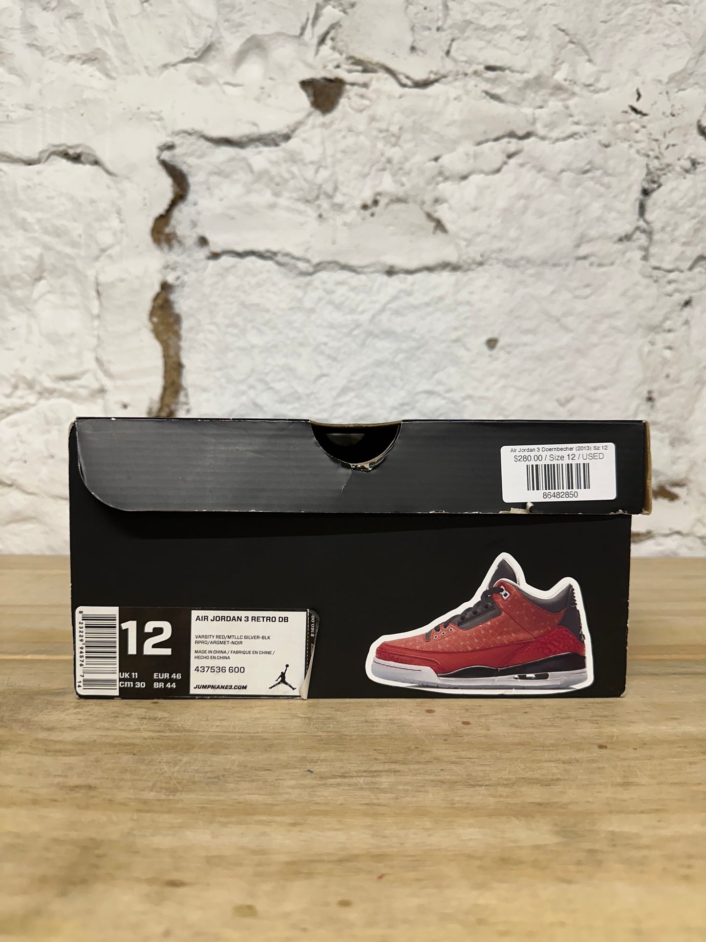 Air Jordan 3 Doernbecher (2013) Sz 12