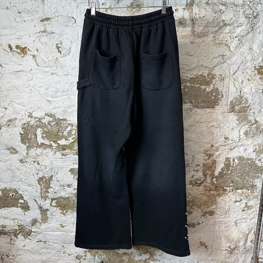 HMDD Crystal Sweatpants Black Sz S