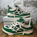 Louis Vuitton Green White Skate Sneaker Sz 12 (10.5LV)