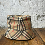 Burberry Plaid Bucket Hat Sz M