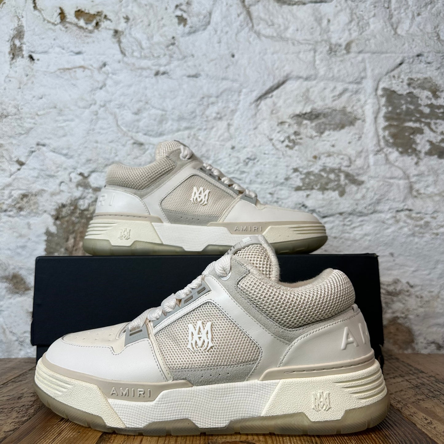 Amiri MA-1 Cream White Sneaker Sz 12 (45)