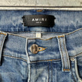 Amiri MX1 Black Playboy Blue Denim Jeans Sz 28