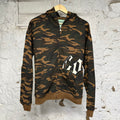 Godspeed OG Logo Brown Camo Zip Up Hoodie Sz S