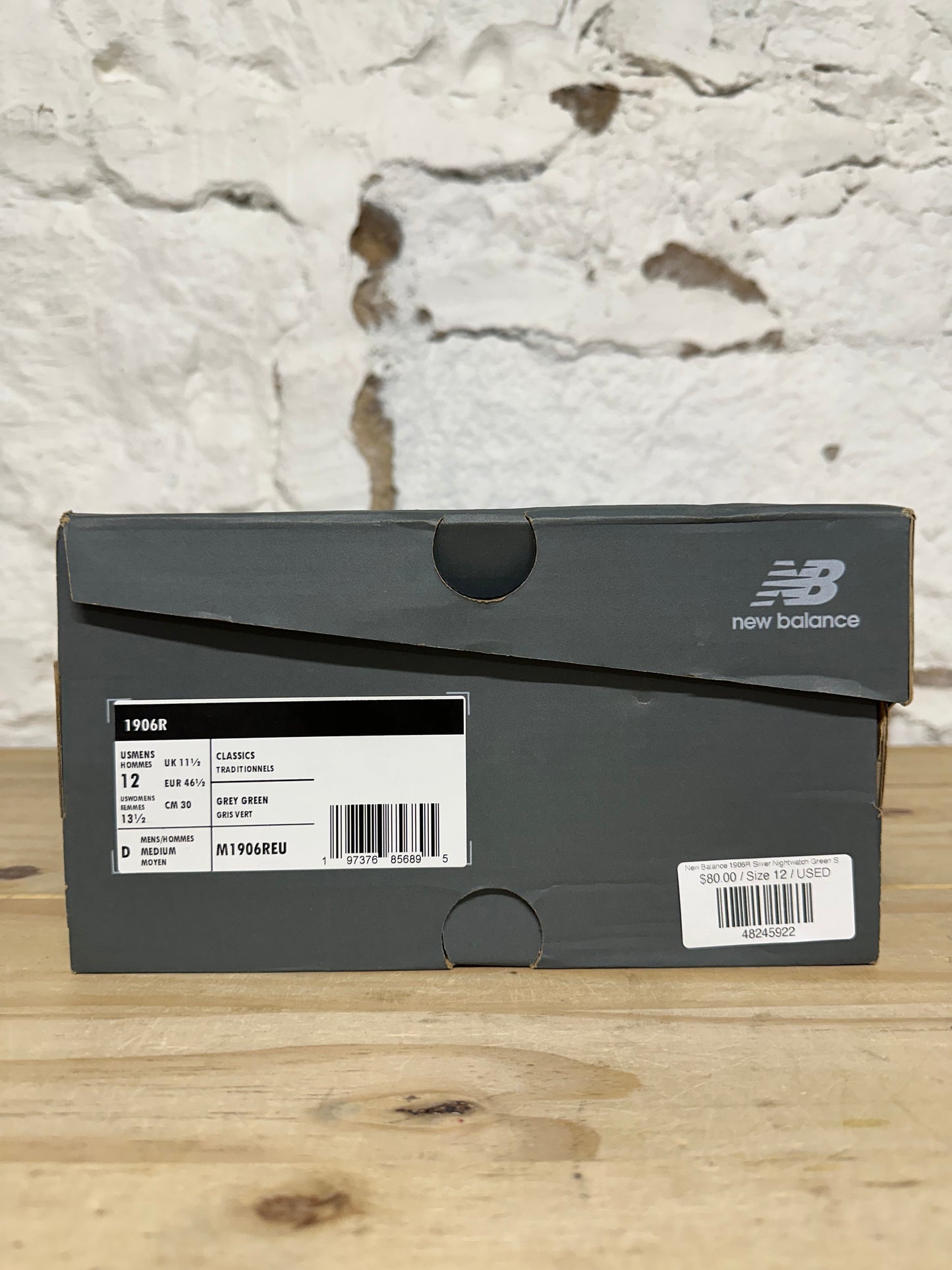 New Balance 1906R Silver Nightwatch Green Sz 12