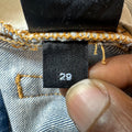 Amiri MX1 Pink Tie Dye Blue Denim Jeans Sz 29