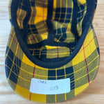 Supreme Washed Chino Twill Camp Cap (FW20) Yellow Tartan Hat