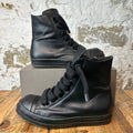 Rick Owens High Jumbo Lace Triple Black Sneaker Sz 15 (48)