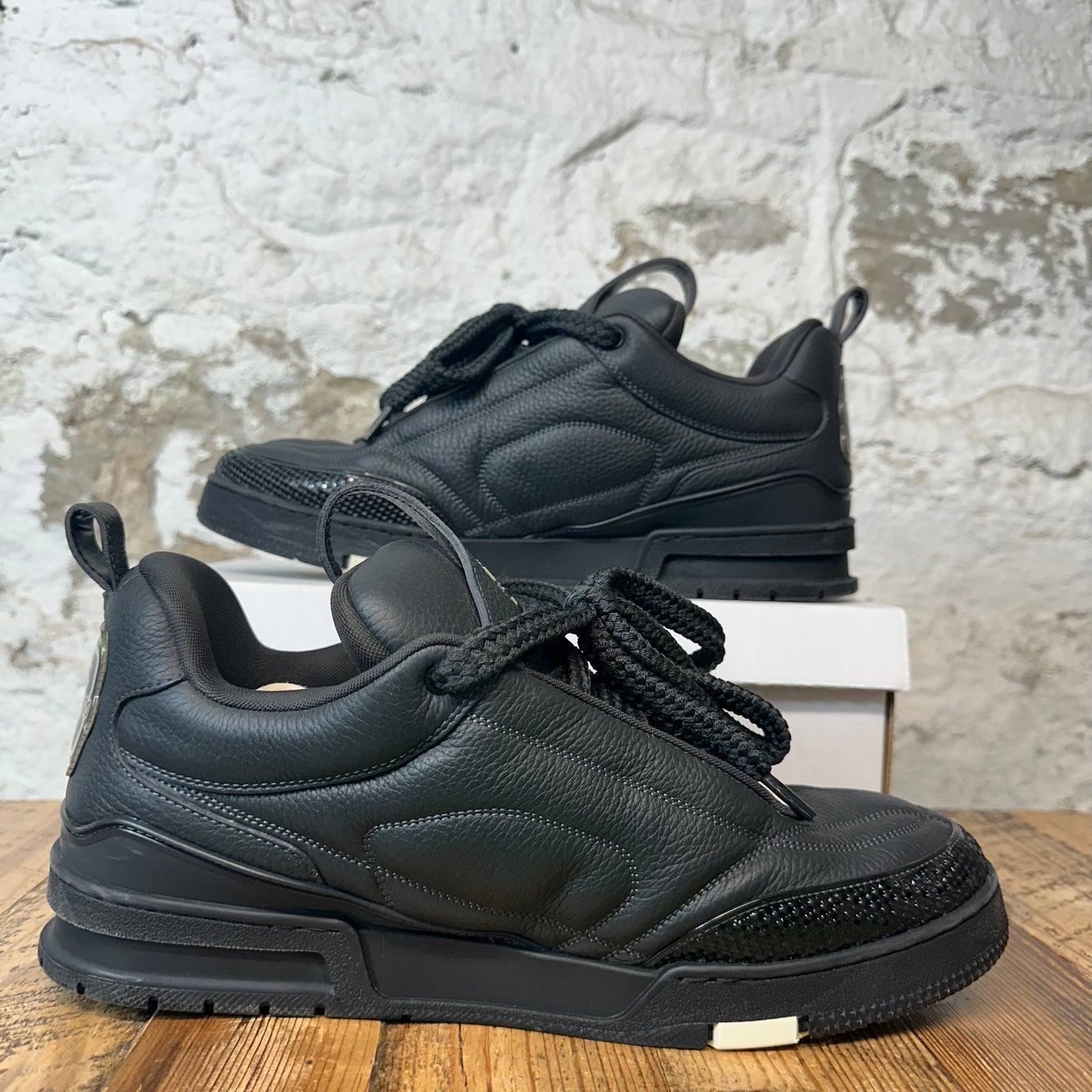 Louis Vuitton Triple Black Skate Sneaker Sz 13.5 (12LV)