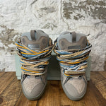 Lanvin Curb Multicolor Lace Gray Suede Sneaker Sz 9 (42)