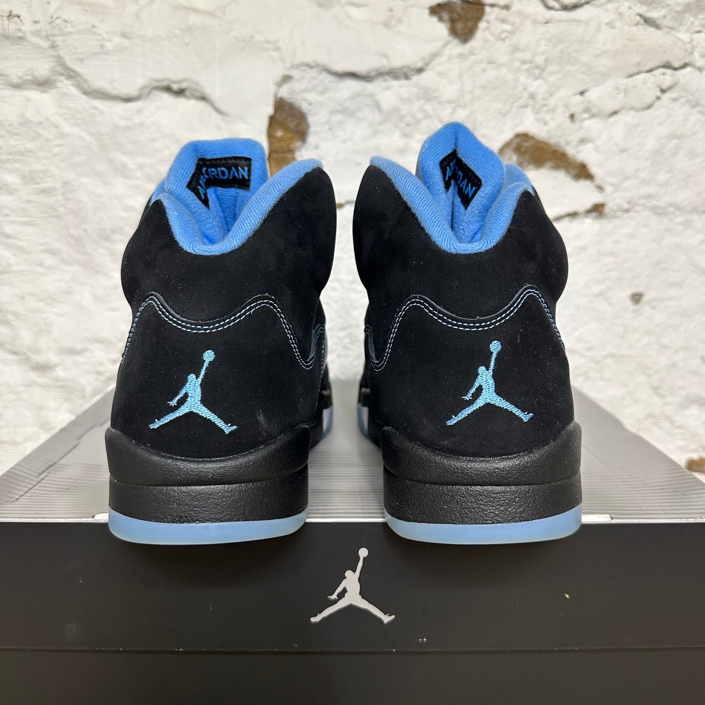 Air Jordan 5 Black University Blue Sz 13