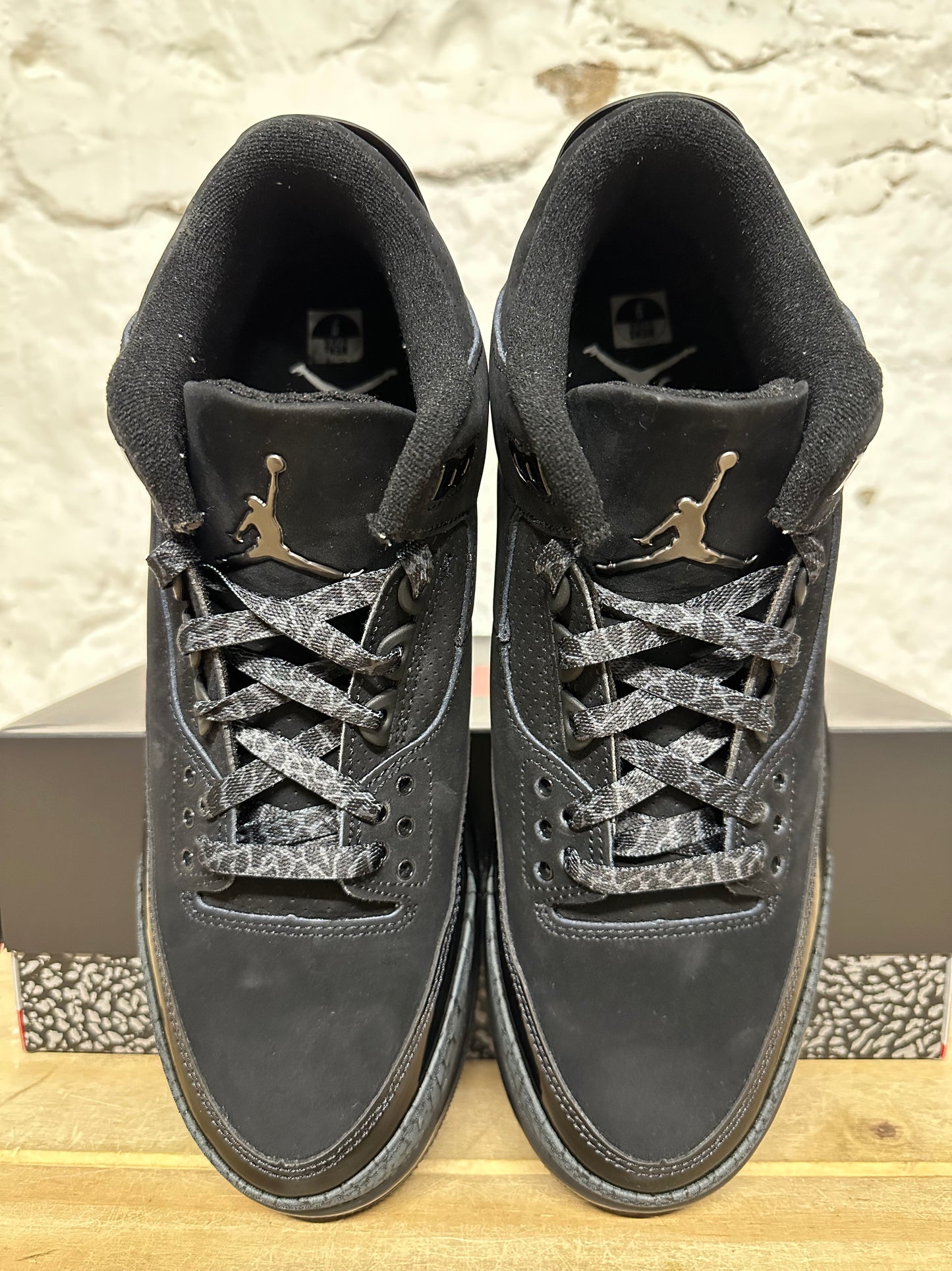 Air Jordan 3 Black Cat Sz 9