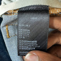 Amiri Plain Blue Honeycomb Denim Jeans Sz 31