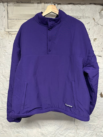 Supreme Polartec Shearling Reversible Purple Jacket Sz XL