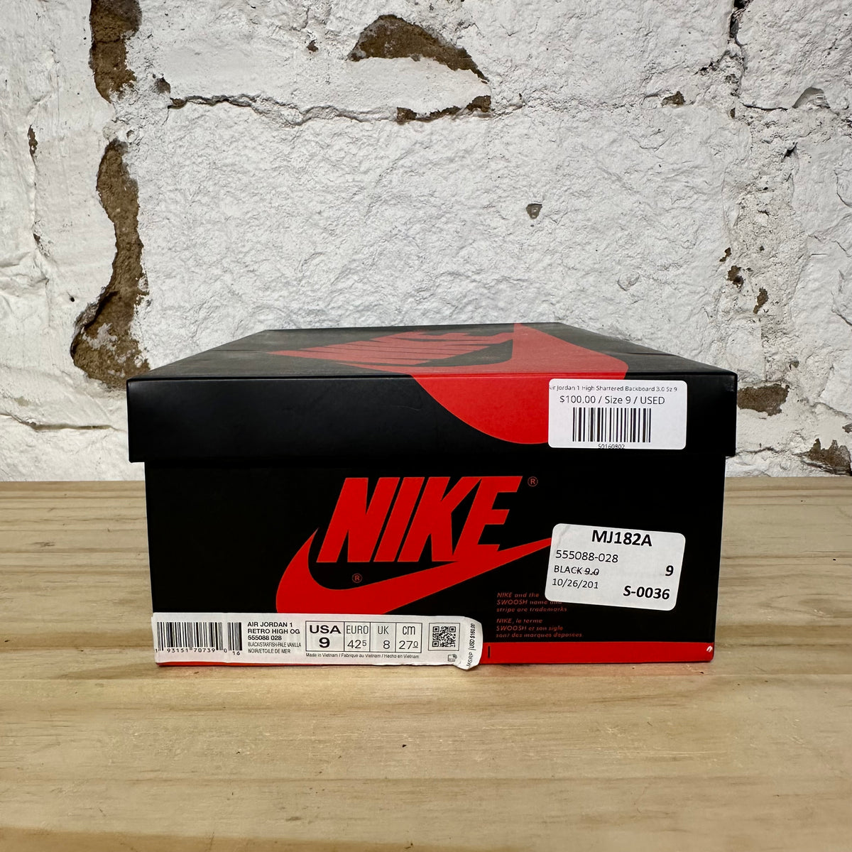 Air Jordan 1 High Shattered Backboard 3.0 Sz 9