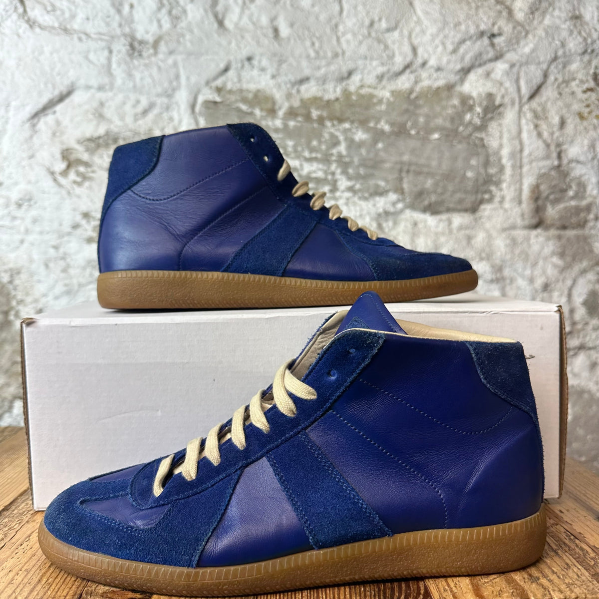Maison Margiela Replica High Blue Sneaker Sz 8 (41)