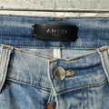 Amiri MX1 Olympic Patch Blue Denim Jeans Sz 30