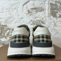 Burberry Ramsey Green Beige Grey Sneaker Sz 8 (41)