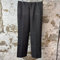 Louis Vuitton White Spread Grey Trousers Sz 36