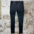 Amiri Paint Drip Spell Black Denim Jeans Sz 36