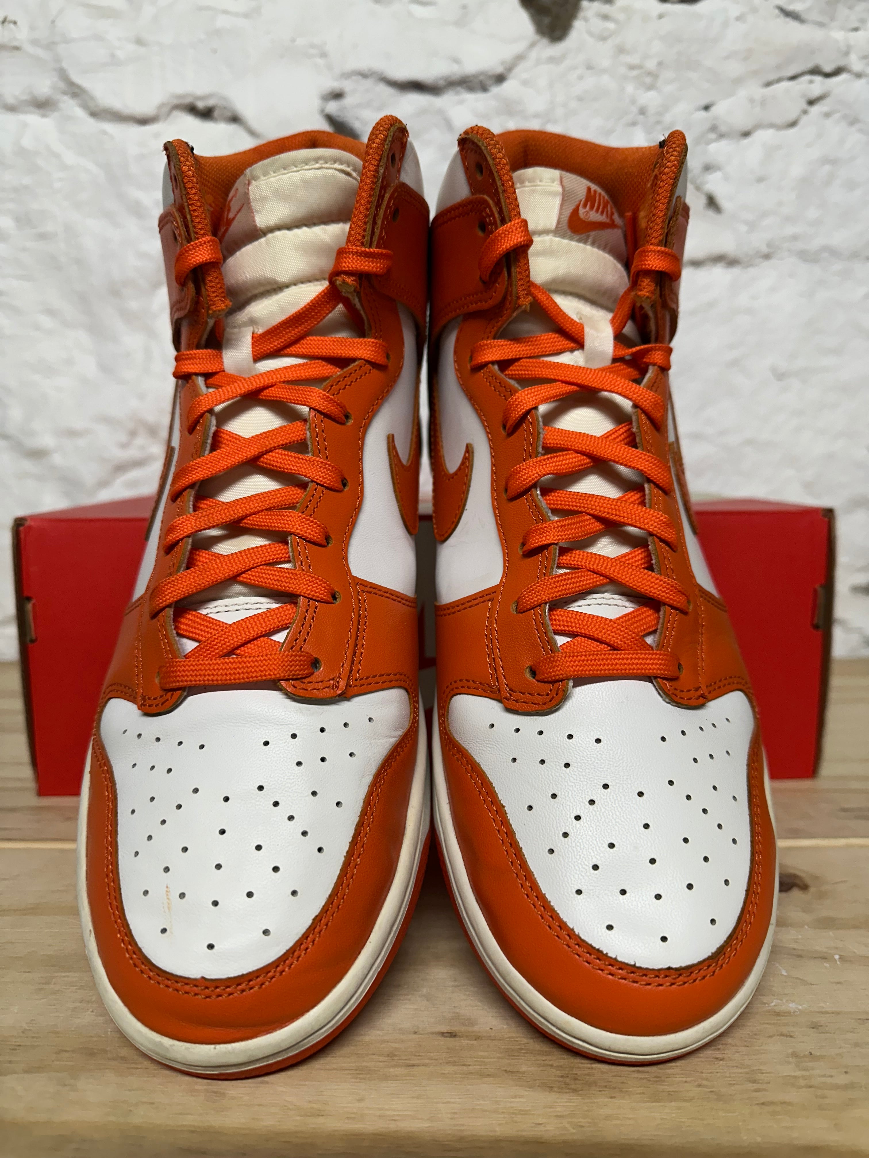 syracuse dunk high white laces