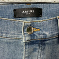 Amiri Varsity Eagle Patch Blue Denim Jeans Sz 31