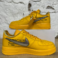 Nike Air Force 1 Low Off-White ICA University Gold Sz 10