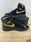 Air Jordan 1 High Black Metallic Gold Sz 6.5Y