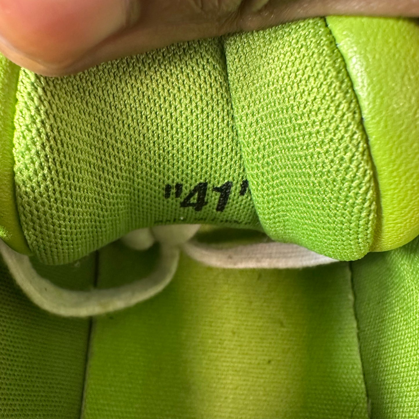 Off-White Out Of Office Blue Green White Patent Sneaker Sz 8 (41)