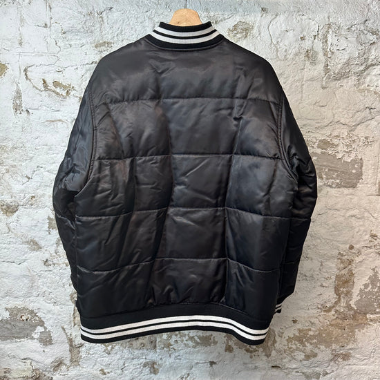Supreme Script Varsity Puffer Jacket Black Sz L – The Gallery Online Supreme 16AW SCRIPT VARSITY PUFFY JACKET