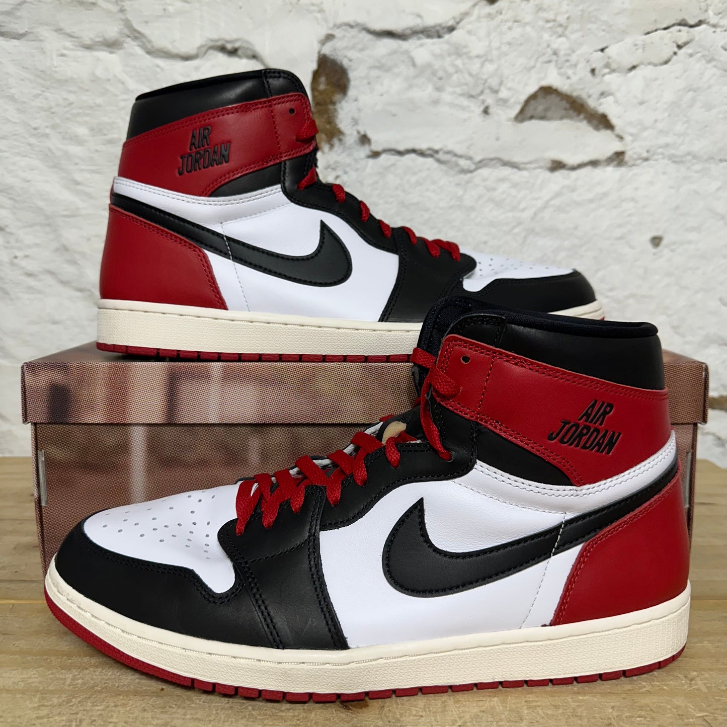 Air Jordan 1 High Black Toe Reimagined Sz 14