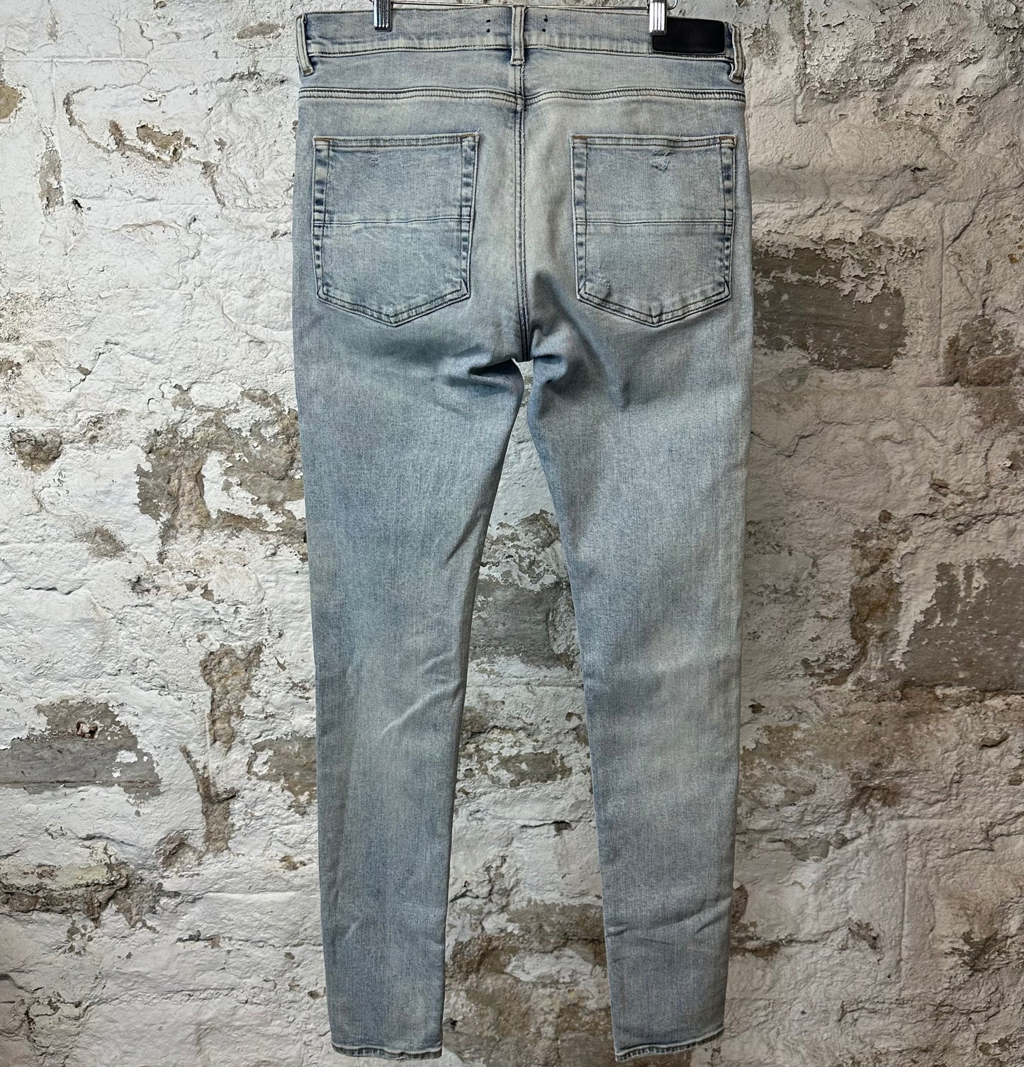 Amiri Plain Washed Blue Denim Jeans Sz 36