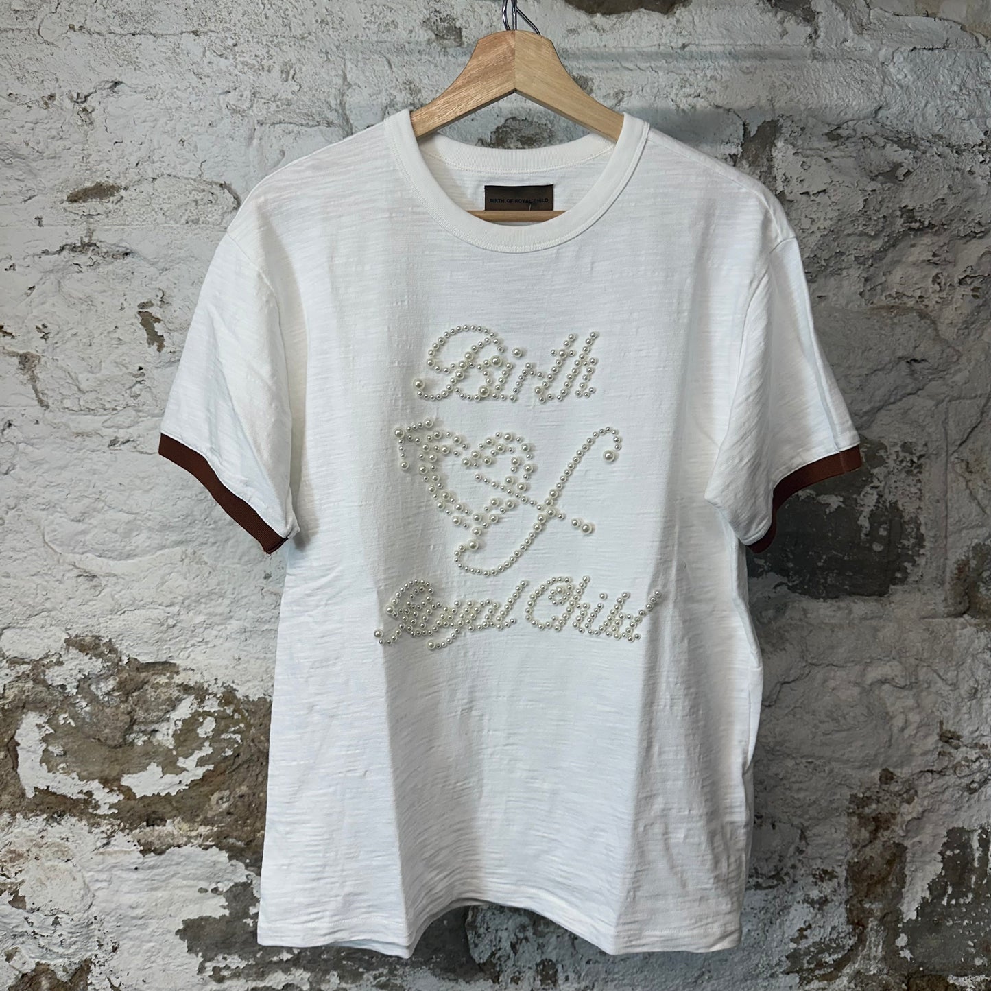 Birth Of Royal Child Pearl White T-Shirt Sz S
