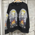 Who Decides War Black Skull Crewneck Sz S
