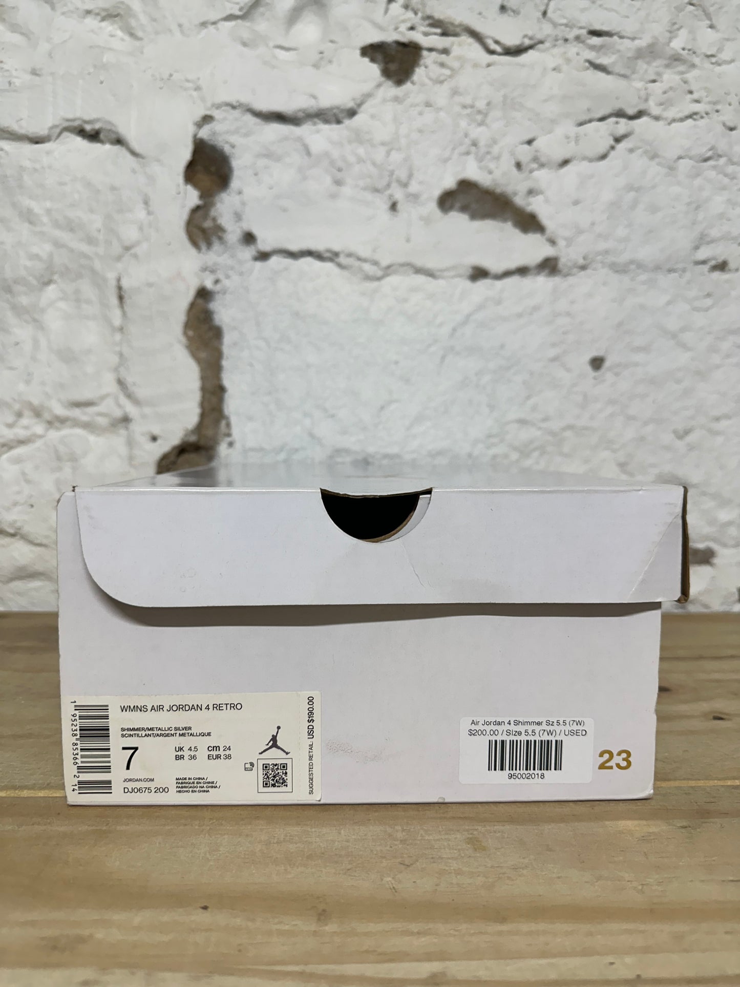 Air Jordan 4 Shimmer Sz 5.5 (7W)