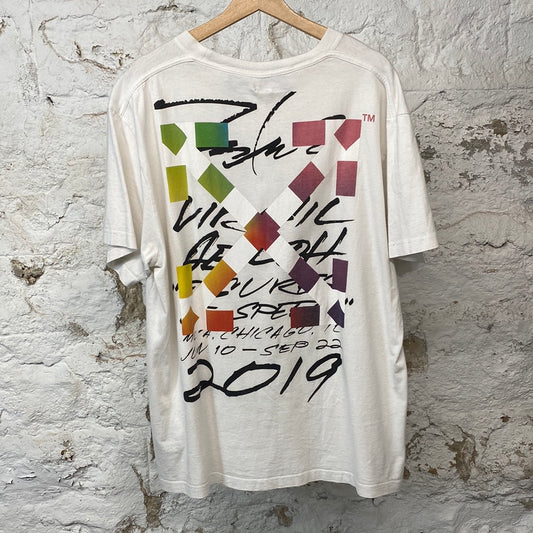 Off White Futura White T-shirt Sz S