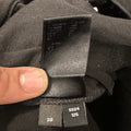 Amiri MX1 Green Leather Black Denim Jeans Sz 38