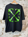 Off White Green X T-shirt Black Sz XL