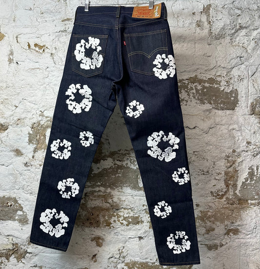 Denim Tears White CW Dark Blue Denim Jeans Sz 29