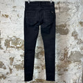Amiri MX1 Camo Patch Black Denim Jeans Sz 29