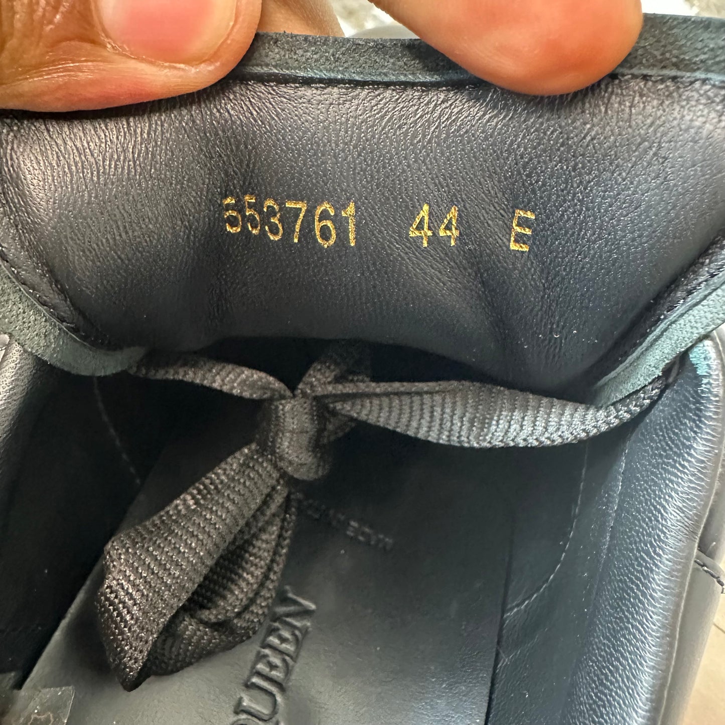 Alexander McQueen Triple Black Sneaker Sz 11 (44)
