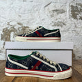 Gucci Tennis 1977 Blue Monogram Sneaker Sz 5 (37)