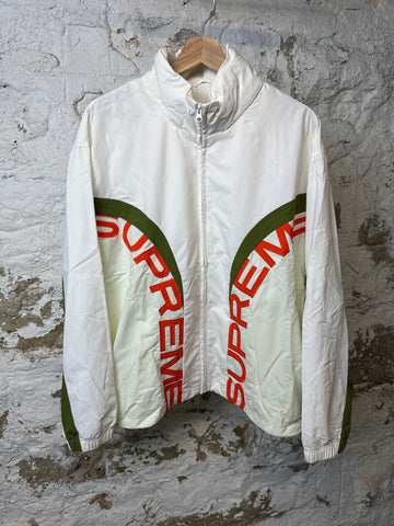 Supreme Green Orange Spell Cream Jacket Sz S