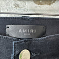 Amiri Green Camo Bones Black Denim Jeans Sz 31