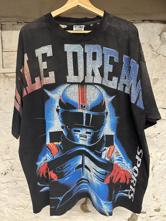 Vale Race Car Driver T-shirt Black Sz XL