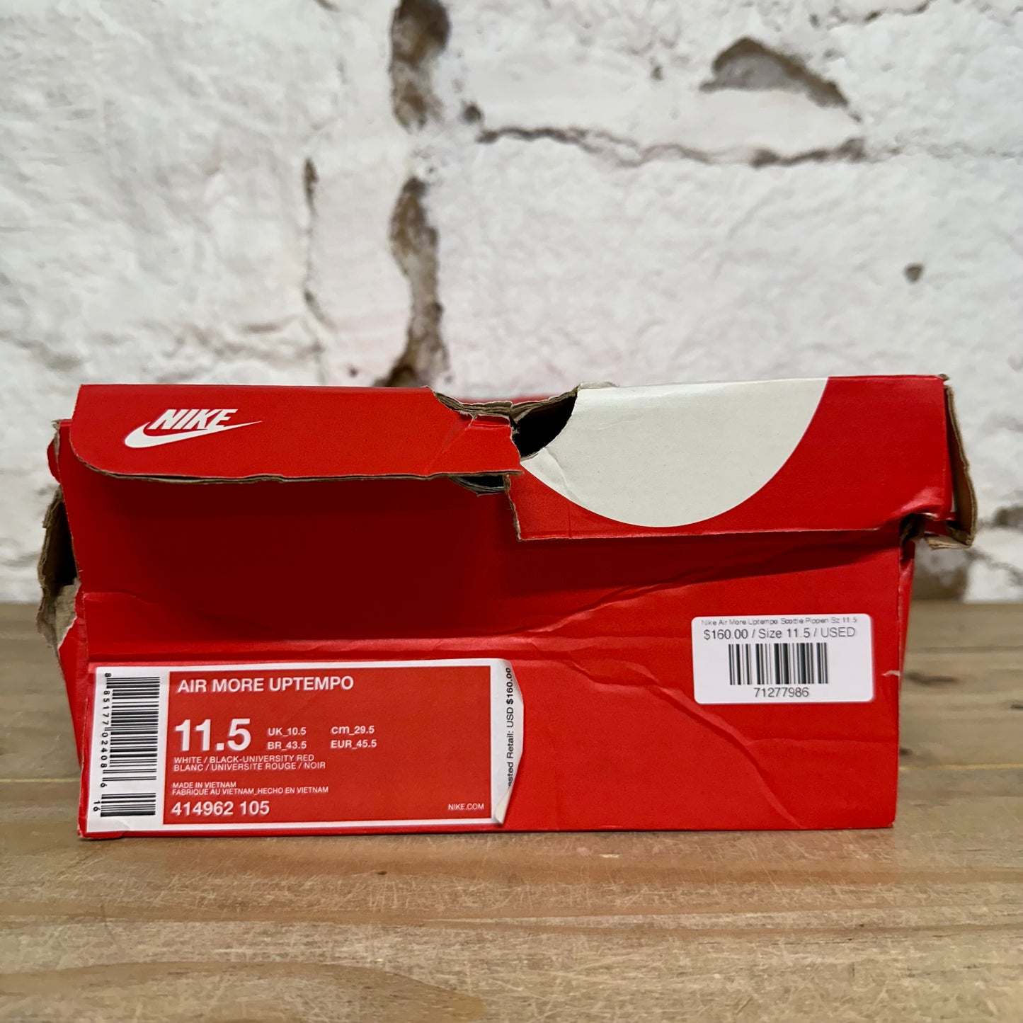 Nike Air More Uptempo Scottie Pippen Sz 11.5